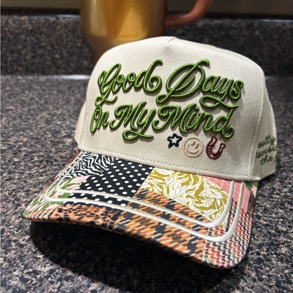 Embroidered Patchwork Cap - Picture 4 of 5